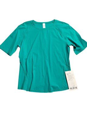 Lululemon Nulux Slim-Fit T-Shirt Size 6 Kelly Green Short-Sleeve Lightweight Act